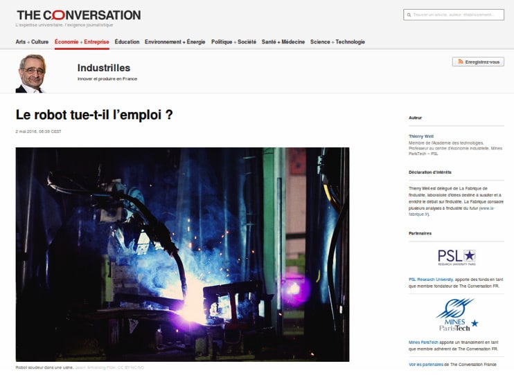 Le robot tue-t-il l'emploi